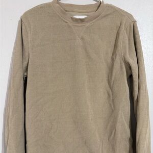 Good fellow Men's Beige Long Sleeve Shirt size small